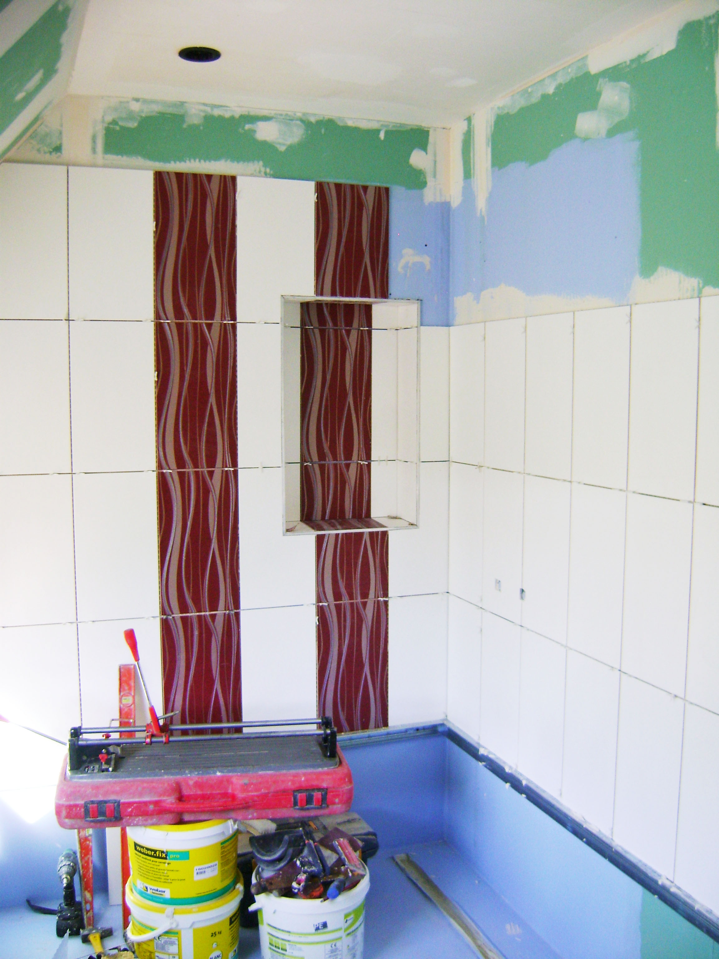 Agencement salle de bains à orvault renoveo