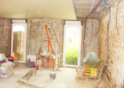 Séjour salon renovation nantes