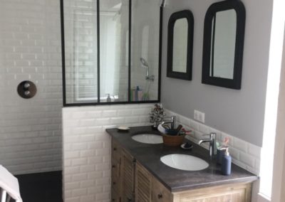 Rénovation d’une salle de bains style rétro chic